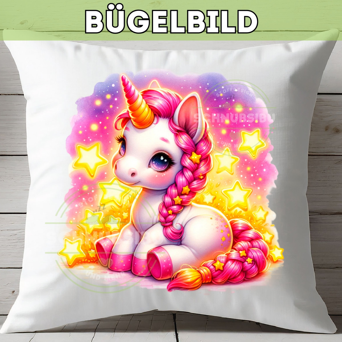 Bügelbild Einhorn Stern Edition Nr. 1